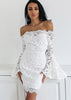 Vestido Curto Renda Ombro a Ombro