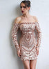 Vestido de Paetê Curto para Formatura