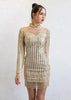 Vestido Lantejoula Dourado Curto