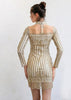 Vestido Lantejoula Dourado Curto