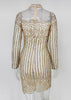 Vestido Lantejoula Dourado Curto