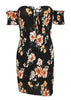 Vestido Ombro a Ombro Curto Florido
