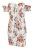 Vestido Ombro a Ombro Curto Florido