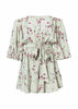 Vestido Ombro a Ombro Estampado Curto