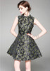 Vestido Curto Rodado com Pedraria