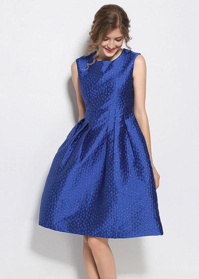 Vestido Gode de Jacquard para Festa