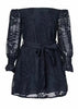 Vestido Ombro a Ombro Manga Longa