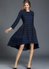 Vestido Mullet Gode Estampado em Jacquard