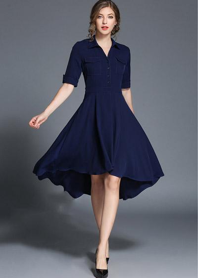 Vestido Gode Mullet Gola Polo Estilo Camisa