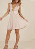 Vestido Rodado Curto Decote Profundo Frente