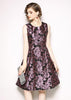 Vestido Rodado Jacquard para Festa