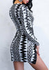 Vestido Geometrico Curto Decotado para Festa
