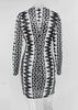 Vestido Geometrico Curto Decotado para Festa