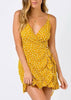 Vestido Transpassado Curto com Babado