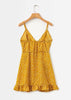 Vestido Transpassado Curto com Babado
