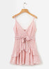 Vestido Curto Estampado Rodado com Babado
