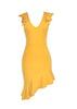 Vestido Assimétrico Festa com Babado
