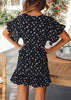 Vestido Envelope Curto Estampado