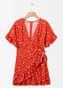 Vestido Envelope Curto Estampado
