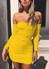 Vestido Curto Justo para Festa Ombro a Ombro