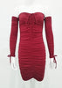 Vestido Curto Justo para Festa Ombro a Ombro