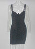 Vestido Curto Colado Bordado com Paetês Festa