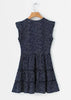 Vestido Curto Estampado com Babados