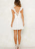 Vestido Curto Rodado com Babado