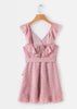 Vestido Curto Rodado com Babado