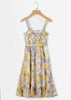 Vestido de Alcinha Estampado Curto com Babado