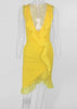 Vestido Curto Colado com Babado Festa