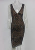 Vestido Midi Justo Festa de Paetês