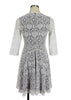 Vestido de Renda Curto Branco Rodado para Festa Reveillon
