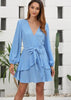 Vestido Curto Estampado com Babado na Saia