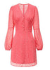 Vestido Curto Manga Longa Casual