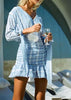 Vestido Curto com Babado na Barra