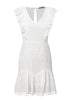 Vestido Curto Branco com Babado para Festa