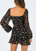 Vestido Curto Estampado com Babado na Barra Dia a Dia
