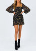 Vestido Curto Estampado com Babado na Barra Dia a Dia