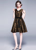 Vestido Curto Rodado Estampado Animal Print