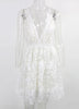 Vestido de Festa Branco Curto Rodado