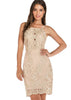 Vestido de Festa Curto com Bordado de Paetês