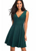 Vestido Curto Rodado com Decote nas Costas