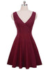 Vestido Curto Rodado com Decote nas Costas