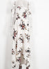 Vestido Longo Floral Ombro Caído