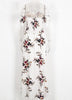 Vestido Longo Floral Ombro Caído