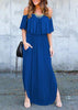Vestido Longo Ciganinha com Babado
