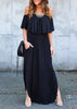 Vestido Longo Ciganinha com Babado
