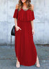Vestido Longo Ciganinha com Babado