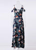 Vestido Longo Ombro Vazado Estampado